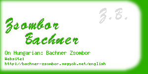 zsombor bachner business card